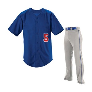 Best Quality Baseball Uniforms 100% <b>Polyester</b> fabric Adult Full Baseball Sublimation Baseball Uniform Shirt and Pant - Product Image 2