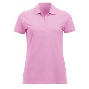 Alta calidad 100% algodón rosa mujer para Polo Casual manga corta para cuello de Polo estilo de punto comprimido orientado a la exportación - Product Image 5