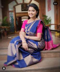 Banarasi saree en jacquard de soie avec chemisier vêtements pour femmes dames fête festival vêtements quotidiens sari en soie de coton doux vêtements à bas prix en gros - Product Image 6