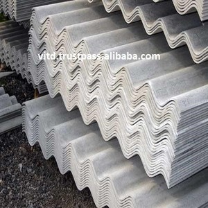 Big profile 177/51 fiber cement corrugated roofing sheet cement natural color high quality good price