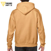 Sudadera con Capucha Unisex Rosa Coral Personalizada al por Mayor con Bolsillo Canguro, Sudadera con Capucha de Mezcla de Algodón con Cordón Ajustable, Más Gruesa