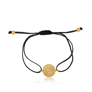 Filigree Mandala Design Thread <b>Bracelet</b> 925 Sterling <b>Silver</b> <b>Bracelet</b> Wholesale Gold Plated <b>Adjustable</b> <b>Bracelet</b> - Product Image 1