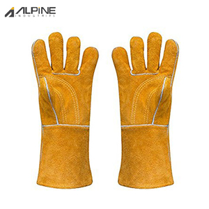 Meilleure qualité anti-coupure Tig Mig Gants de sécurité Dernière conception de gants de soudage en cuir Prix de gros - Product Image 2