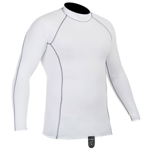 Prime Craft Full Sleeve White <b>Rashguard</b> Protective Gear for Windsurfing and Custom Wholesale <b>BJJ</b> Rash Guard - Product Image 2