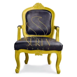 Ziye — chaise pivotante à bras en bois massif sculpté à la main, shorts, Design de Camp, hôtel, Design de meubles indiens
