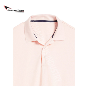 Camiseta de polo de golf de manga corta de alta calidad para hombre Patrón sólido al por mayor de alta calidad - Product Image 5