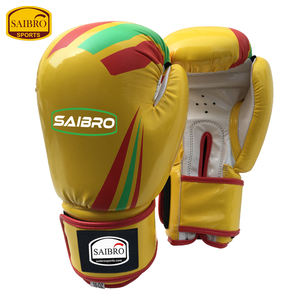Logotipo personalizado profesional 8oz 16oz cuero de vaca PU cuero sintético MMA guantes de entrenamiento Kick Boxing empuñaduras artes marciales boxeo - Product Image 3