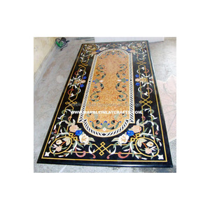 สี่เหลี่ยมผืนผ้าหินอ่อนฝังตารางด้านบน - Product Image 1