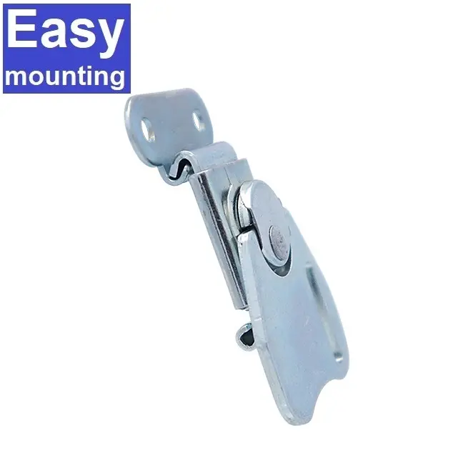 Light HC273 polishing nickel bright metal draw latch lock hardware for safety strong jewelry chest box case accessories locks