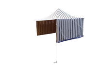 Tenda Kanvas Mewah Bergaya Arab Hitam Putih Bergaris untuk Piknik, Pesta, dan Glamping, Terlaris untuk Kemah Tradisional di Alam Terbuka