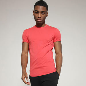 Camiseta de algodón peinado para hombre, ropa masculina de alta calidad con Logo personalizado, Color liso en blanco, 100%, venta al por mayor - Product Image 4