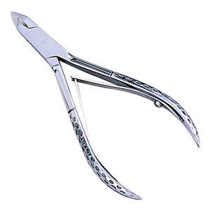 Pinces à cuticules professionnelles Pince de style Nghia à ressort unique disponible en mâchoire 12,14,16 avec option de personnalisation par Life Care. - Product Image 4