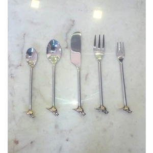 เครื่องใช้บนโต๊ะอาหารชุดช้อนและส้อมทำจากสเตนเลสสตีลสำหรับตกแต่งเสิร์ฟอาหารค่ำ - Product Image 6