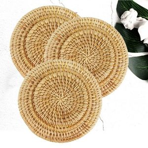 Thân thiện với môi mây tự nhiên uống Coaster với tre xử lý hình chữ nhật mô hộp và chủ cho những buổi dã ngoại đóng gói trong thùng carton - Product Image 1