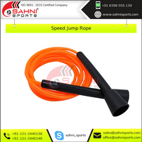 Cuerda de Saltar de Velocidad Sahni Sports SKRP-02, Duradera, Tamaño Personalizado, con Mango de Plástico, Color Personalizado, para Entrenamiento de Fuerza y Acondicionamiento Físico