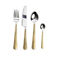 Ensemble de couverts en acier inoxydable, poignée avec nœud, poignées de styliste, vente en gros, couverts en métal pour maison et Table d'hôtel, nouvelle collection