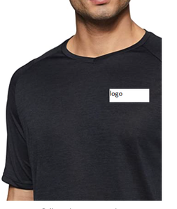 ผู้ชายคอวีแขนสั้นเสื้อยืดโพลีเอสเตอร์คุณภาพสูงผู้ชายจำนวนเสื้อยืดโพลีเอสเตอร์84%,16% Elastane นำเข้า - Product Image 4