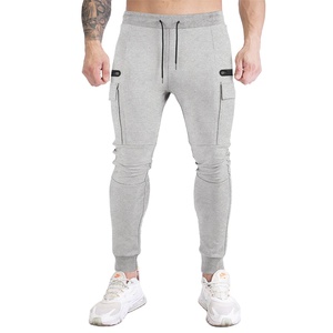 Pantalones deportivos de entrenamiento de algodón informales con logotipo personalizado para hombre con estampado de cantidad Joggers de calle - Product Image 1