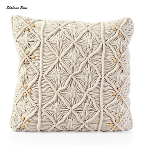 Designer Throw Pillow Luxury <b>Cushion</b> <b>Cover</b> Decorative Home Boho Macrame <b>Cushion</b> Pillow <b>Covers</b> <b>with</b> High Quality - Product Image 3