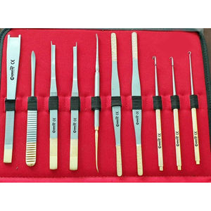 GORAYA ชุดตะขอเกี่ยวทำจากจมูกเยอรมัน,ชุด10ชิ้นอุปกรณ์ทำศัลยกรรมพลาสติกได้รับการรับรองมาตรฐาน CE ISO - Product Image 1