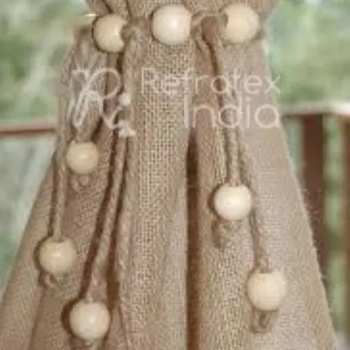 Embrasses de rideaux perlées de taille personnalisée pour l'acheteur du fournisseur et de la fabrication en vrac de l'inde par réfractex fabriqué en inde pour le meilleur
