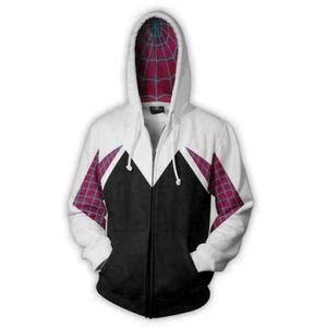 Sudadera con capucha de Spidermans, chaqueta con cremallera, disfraz - Product Image 4