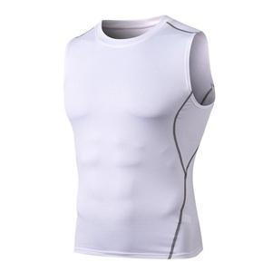 Chaleco de gimnasio personalizado para hombre, novedad de verano, camiseta sin mangas de poliéster y LICRA con dobladillo curvo de Fitness para entrenamiento - Product Image 3