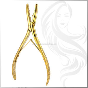 Accessoires d'extension de cheveux Outils Pince d'extension de cheveux à poignée souple avec votre logo Prix de gros Pince 6.5 "en acier inoxydable - Product Image 3