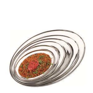 Stainless Steel <b>Serving</b> Tray <b>Dish</b> Plates Food Platters High Quality <b>Serving</b> Tray 6 pcs <b>Set</b> - Product Image 4