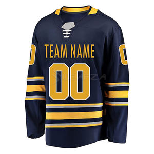 Maillots de hockey sur glace dernier modèle, maillots de hockey brodés et imprimés par sublimation, maillots de hockey sur glace en tissu écologique - Product Image 1