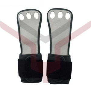 Gym Exercise Fitness <b>Weight</b> Lifting 3 Hole Hand Grips Custom Logo Weightlifting Gymnastic Carbon - Product Image 5