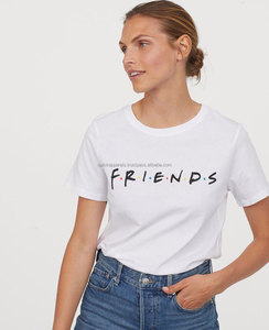 T-shirt en coton premium pour femme avec strass, grandes tailles, fabrication OEM, marque privée - Product Image 1