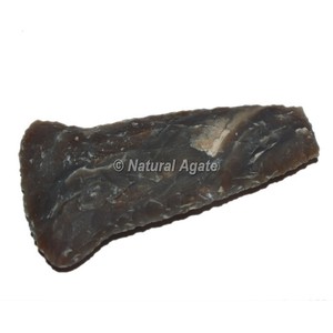 Couteau à lame Antique en pierre d'agate, 1 pièce, pierre naturelle indienne, tiges de guérison pour fengshui - Product Image 1