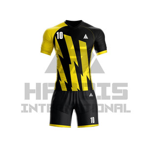 Maillot de football pour hommes personnalisé en usine, uniforme de football à séchage rapide, vêtements de football pour le sport, uniforme de football à manches courtes - Product Image 2