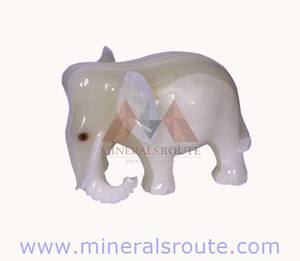 High Quality Custom Logo Handmade Marble <b>Elephant</b> Onyx <b>Table</b> Eco-Friendly Luxury Home Decor for Interior Room Wholesale - Product Image 2