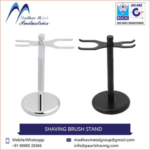 Support pour brosse à raser en laiton et métal de haute qualité Pearl - Vente en gros au prix d'usine - Product Image 4