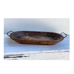 ชามไม้ธรรมชาติสำหรับใส่แป้งที่ทำจากไม้อาคาเซียแบบชนบทชามใส่แป้งไม้ - Product Image 1