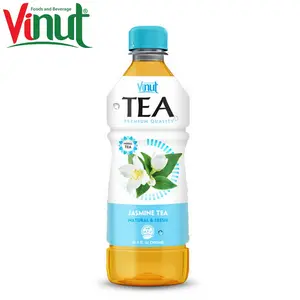 500ml VINUT Less Sugar Low-Fat bottle OEM Brand High Quality Fresh Green tea with Jasmine Supplier in Vietnam
