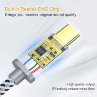 CableCreation USB-C auf 3,5mm Adapter mit Realtek DAC Chip Hi-Res Audio Typ-C Kopfhörerbuchse für iPhone 17 16 Pro Samsung S24