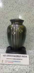 Brassworld India กระปุกใส่เถ้ากระดูกอุ้งเท้าสัตว์เลี้ยงสีดำ - Product Image 3