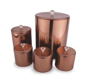 Storage <b>Jar</b> Plated and Painted <b>Cookies</b> Pots and Container Metal Design - Product Image 3