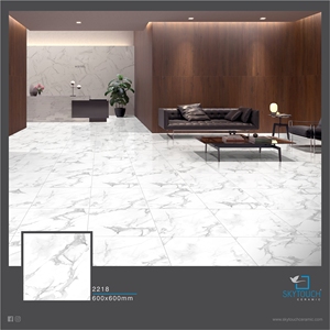 Carreaux de sol de grande taille, vernis poli à chaud, couleur blanche, DESIGN 3D de couleur, pour salon, nouveau DESIGN, 2020 - Product Image 4