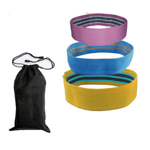 Tissu antidérapant en gros Logo personnalisé Yoga Booty Bandes Hanche Tissu Bandes de résistance - Product Image 6