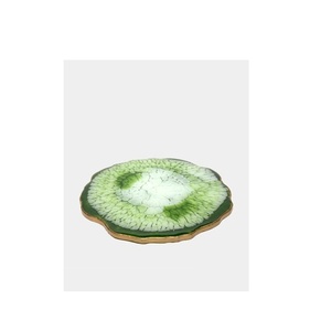 Dessous de verre en pierre en résine sans danger pour la vaisselle et sous-verre en verre à thé et à eau de forme ronde pour taille personnalisée prix bon marché - Product Image 4