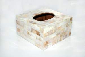 Caja de pañuelos de diseño moderno para el hogar, servilletero cuadrado brillante para Hotel y restaurante - Product Image 6