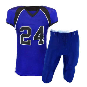 Conjunto de Uniforme de Fútbol Americano de Manga Corta, Talla Grande, Cómodo, 100% Poliéster, Transpirable, de Secado Rápido, para Hombre Adulto - Product Image 2