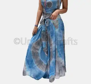 latest fashion new design skirts for women tie dye beachwear cover up women long skirt