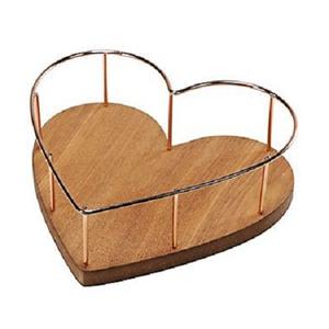 Plateau de service en bois brun de qualité supérieure pour chocolats et dattes, avec poignées métalliques, en gros - Product Image 3