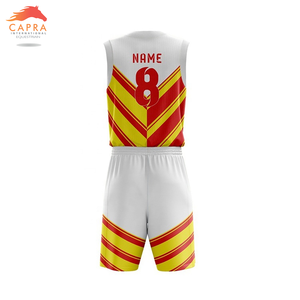 Uniforme de baloncesto de poliéster 100% de alta calidad, camiseta y pantalones cortos transpirables, diseño de talla grande disponible - Product Image 3