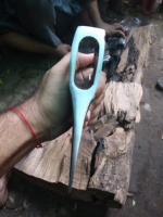 Tête de hache en acier à haute teneur en carbone de style russe, forgée à la main, manche en bois, dureté HRC52-58, HC 5160, lame de coupe de 5 pouces, MDM AXES